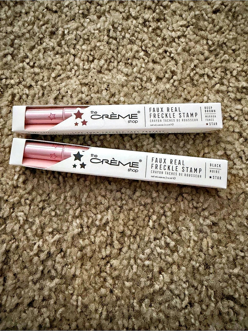 the Crème shop Faux Real Freckle Stamp Duo Pink & White NWT